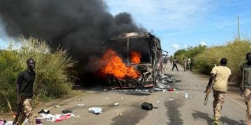 South Sudan confirms attack on Kampala bound bus by unknown gunmen, 15 dead