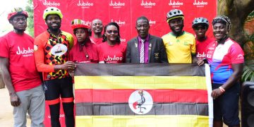 Ugandan cyclists Flagged Off for Grand Nairobi Race