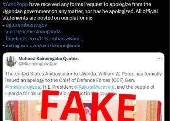 US Embassy denies claims that their Ambassador apologized to President Museveni