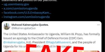 US Embassy denies claims that their Ambassador apologized to President Museveni