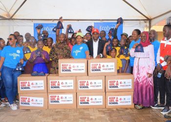 Eco Bank and Red Cross Uganda Donate Reusable Pads and Internet Support to Kitebi Secondary School