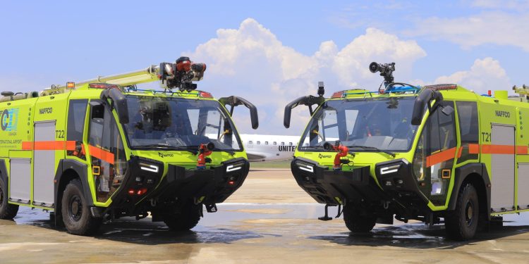 The Falcon 6x6 specialized Chassis fire trucks were supplied by the East African Distributors Ltd ; COURTESY PHOTO