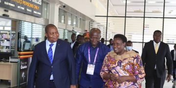 President Museveni bid farewell to President Faustin-Archange Touadéra