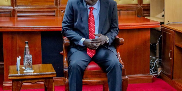 Gachagua during his impeachment hearing : Courtesy Photo