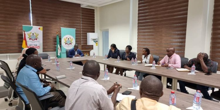 A delegation is led by the Deputy Chairperson, Hajat Aisha Lubega