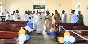 Bishop Eciru consecrates new Catholic church in Katakwi district