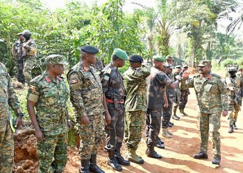 Gen. Muhoozi visits joint forces in DRC