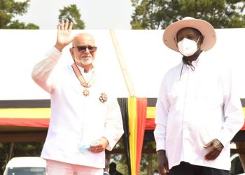 Dr. Sudhir awarded the Distinguished Order of the Crested Crane by President Museveni