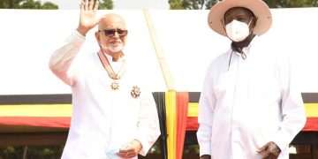 Dr. Sudhir awarded the Distinguished Order of the Crested Crane by President Museveni