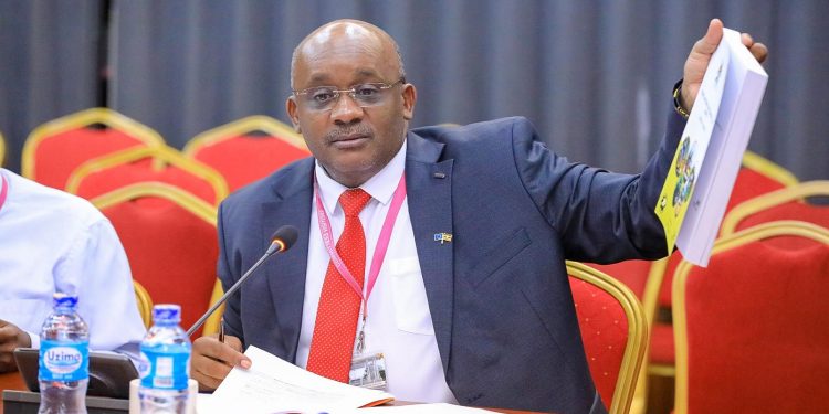 Julius Mukunda making his presentation before the Budget Committee. Courtesy Photo