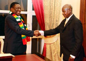 African youth honor Ugandan, Zimbabwe Presidents for promoting African liberation.