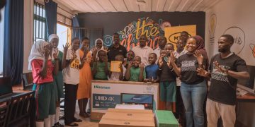 MTN Uganda donates ICT equipment worth UGX 20 million to 40 Days Over 40 Smiles Foundation