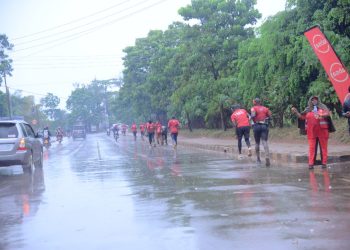 Thousands defy rain to support girl child education; Adams Ategeka finished first in men while Evas Nasasira tops women category