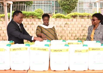 Uganda receives 1000 litres of Biolarvicide to eliminate malaria and other vector-borne diseases