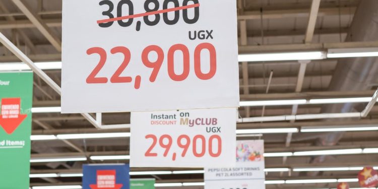 Items on discount in a supermarket.