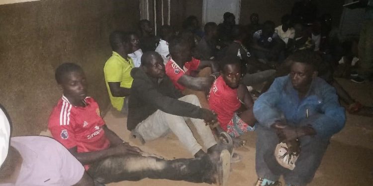 Suspects paraded