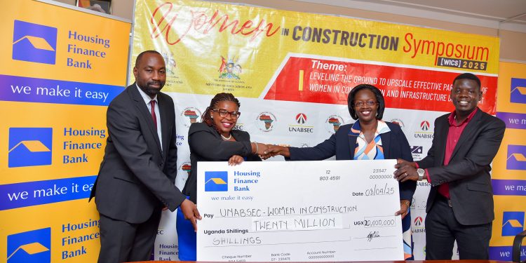 Housing Finance Bank has partnered with the Uganda National Association of Building and Civil Engineering Contractors
(UNABSEC) to host the inaugural Women in Construction Symposium 2025