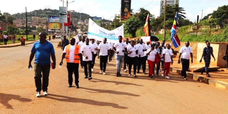 Participants during the awareness walk.