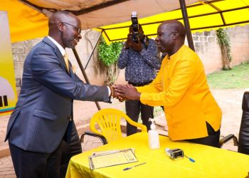 Government Chief Whip, Hamson Obua Picks Expression of Interest Form for Ajuri County MP