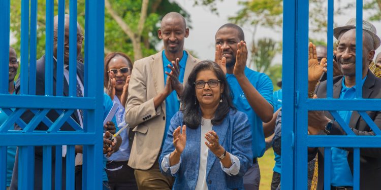 A solar-powered water supply system under the Water for Dairy Business was commissioned yesterday 20th,June 2025. Infront is Surita Sandosham, President & CEO, Heifer International