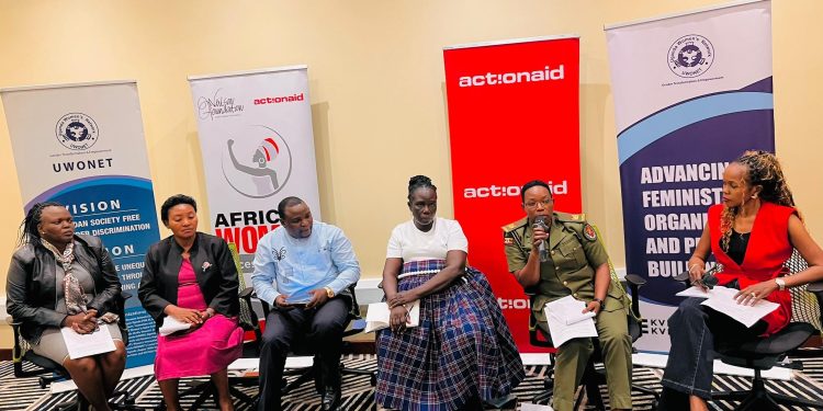 Panelists during a discussion.