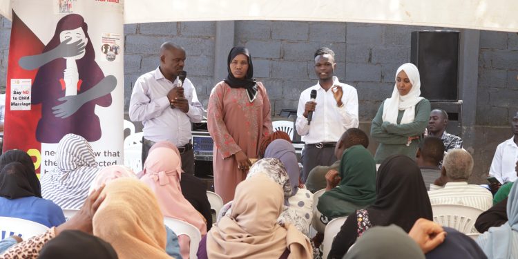 During an intergenerational dialogue where Action Aid international Uganda and officials from Ministry of Kampala engaged refugees from Khartoum,