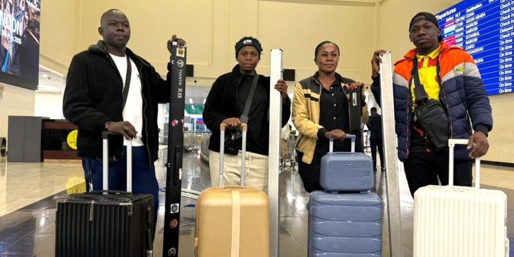L-R Ceasar Chandiga (Scorpion), Rukia Naiga, Ankah Sheila, and Joseph Kasozi. Courtesy Photo