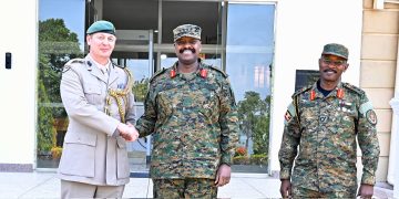 CDF Muhoozi meets British Defence Attaché to strengthen Uganda-UK military cooperation