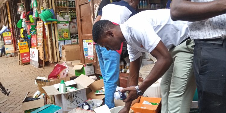 The raid took place today, August 15, 2025, at Seruma’s shop, St. Jude Farm Supply, located in Counter Village, Downtown Kampala. 