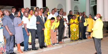 President Museveni meets NRM Buganda Caucus, Urges focus on wealth creation and service delivery