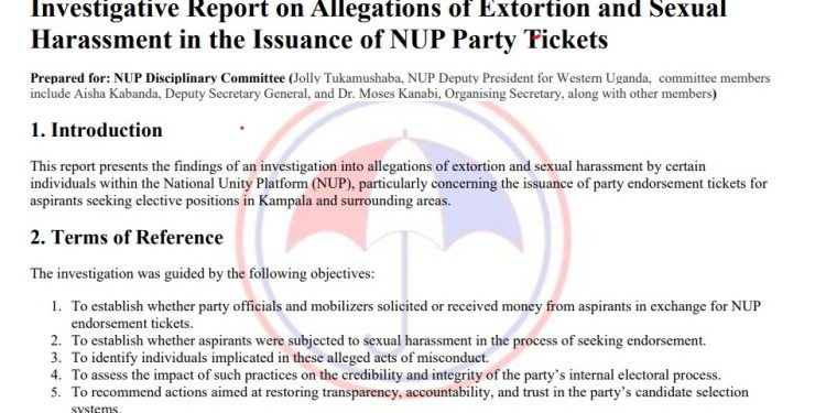 Part of the report introduction.