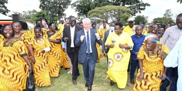 VP Alupo, Algerian Ambassador Pre-Launch Expansion of Katakwi General Hospital