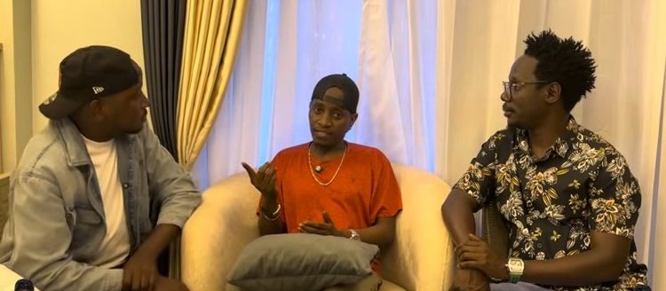 (L-R) Frank Ntambi, Kats abnd Shalom during tha show. Ugnewsline image