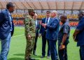 UPDF Chief Gen. Muhoozi inspects Hoima City Stadium, champions sports excellence