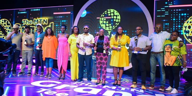 MTN group winners pose with their medals after the MTN Grand Tee of Tees, celebrating a strong showing at the season finale held at Entebbe Club