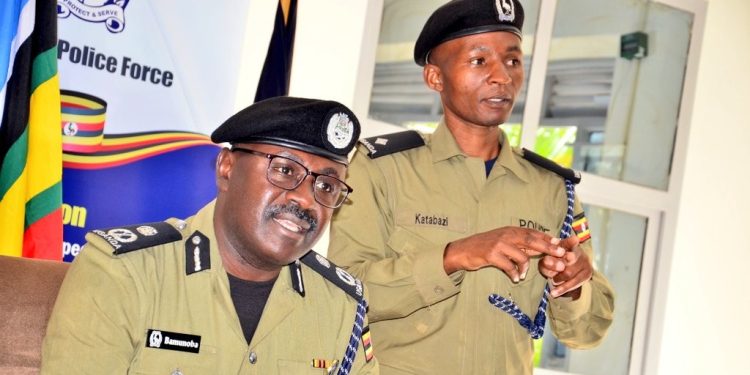 Ubaldo Bamunoba addressing journalists. UGnewsline image.