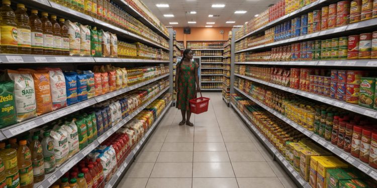 Mother shopping