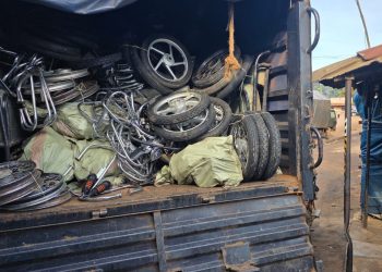Police crackdown in Kampala slums nets 49 suspects, uncovers stolen motorbike parts