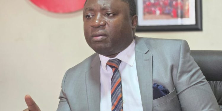 President of the Federation of Small and Medium-Sized Enterprises (FSME), John Walugembe Kakungulu during a press conference