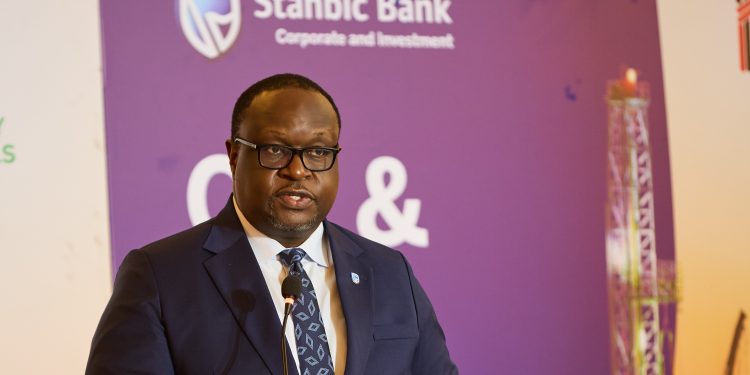 Mumba Kalifungwa, the Stanbic Bank Uganda Chief Executive speaking