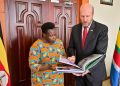 Vice President Alupo bids farewell to Outgoing US Ambassador William Popp