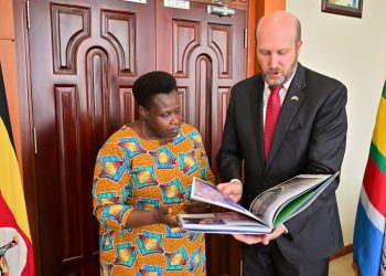 Vice President Alupo bids farewell to Outgoing US Ambassador William Popp