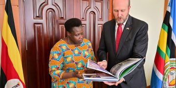 Vice President Alupo bids farewell to Outgoing US Ambassador William Popp