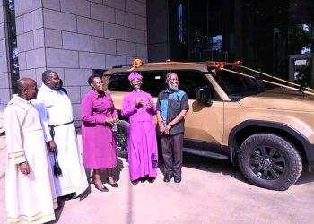 President Museveni Delivers Promised Land Cruiser to Busoga Bishop Lubaale