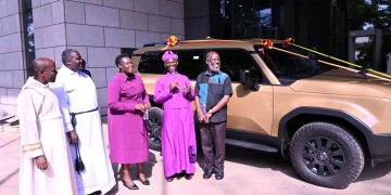 President Museveni Delivers Promised Land Cruiser to Busoga Bishop Lubaale