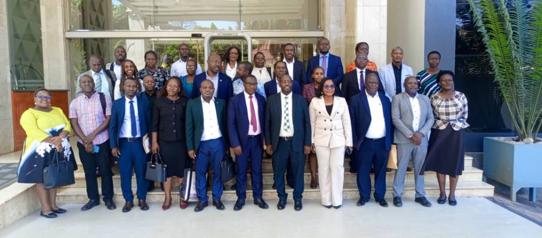 Group photo of Sectoral Apprenticeship Committees after the inauguration at Golden Tulip Hotel in Kampala.