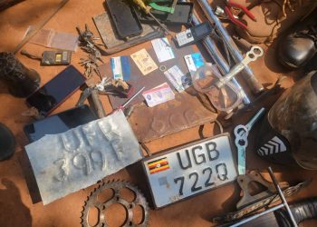 Motorcycle robbery suspect arrested as Police recover suspected crime tools in Mukono
