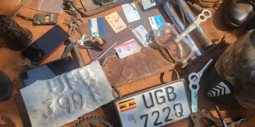 Motorcycle robbery suspect arrested as Police recover suspected crime tools in Mukono