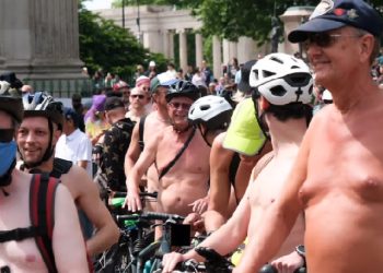 London’s naked bike ride sparks debate over message, meaning, and shock value