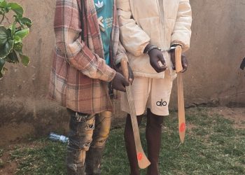 Five suspected robbers arrested, police recover pangas, two vehicles linked to Kampala-area crimes